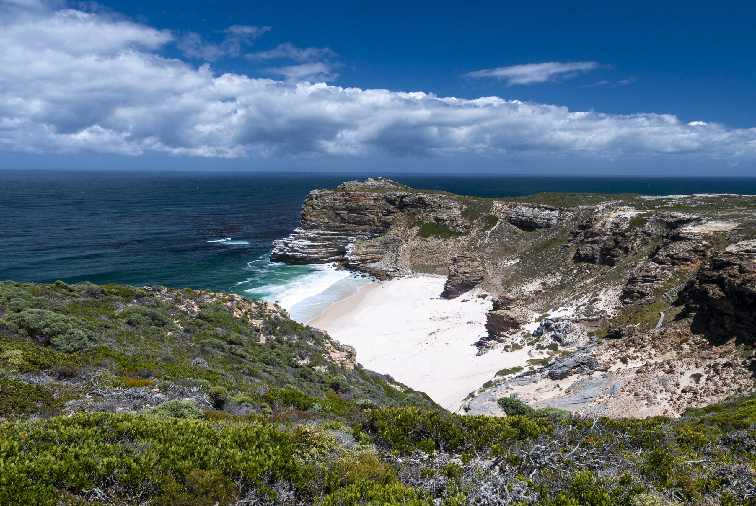 Scenic coastal landscape and ocean