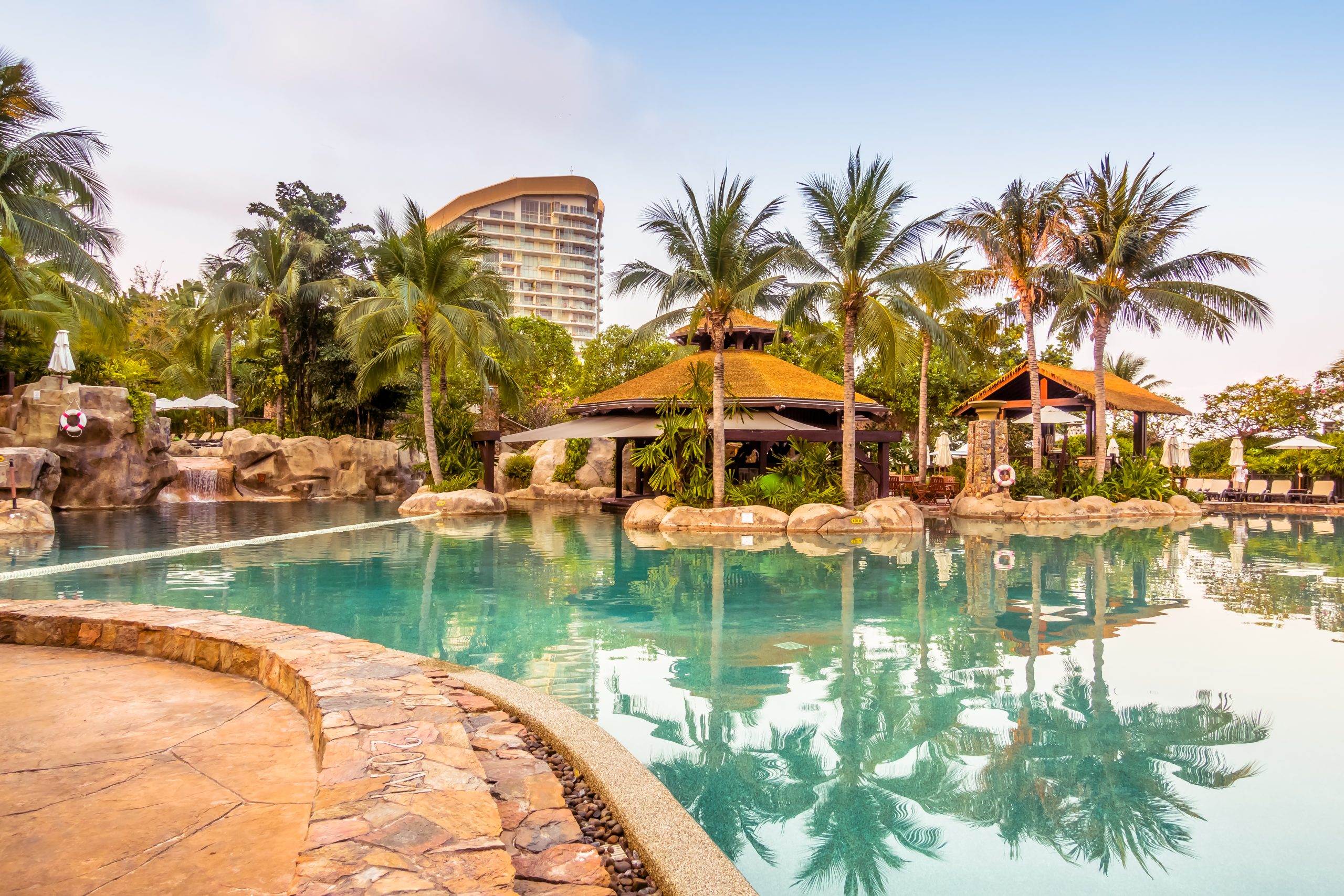 Beautiful tropical coastline and clear water